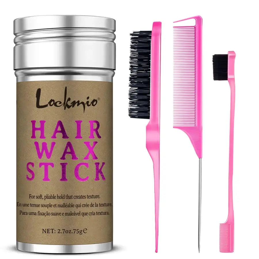 Lockmio Hair Wax Stick For Wigs Anti Frizz Flyaway Control With Long Lasting Smooth Hold