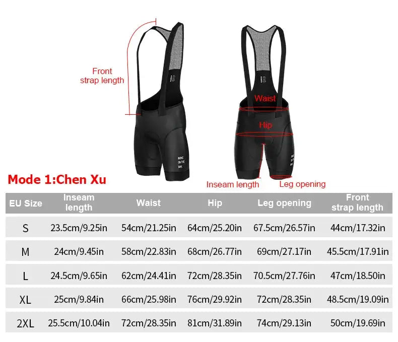 INBIKE men's MTB cycling bib shorts by Simples Market, black with gray shoulder straps