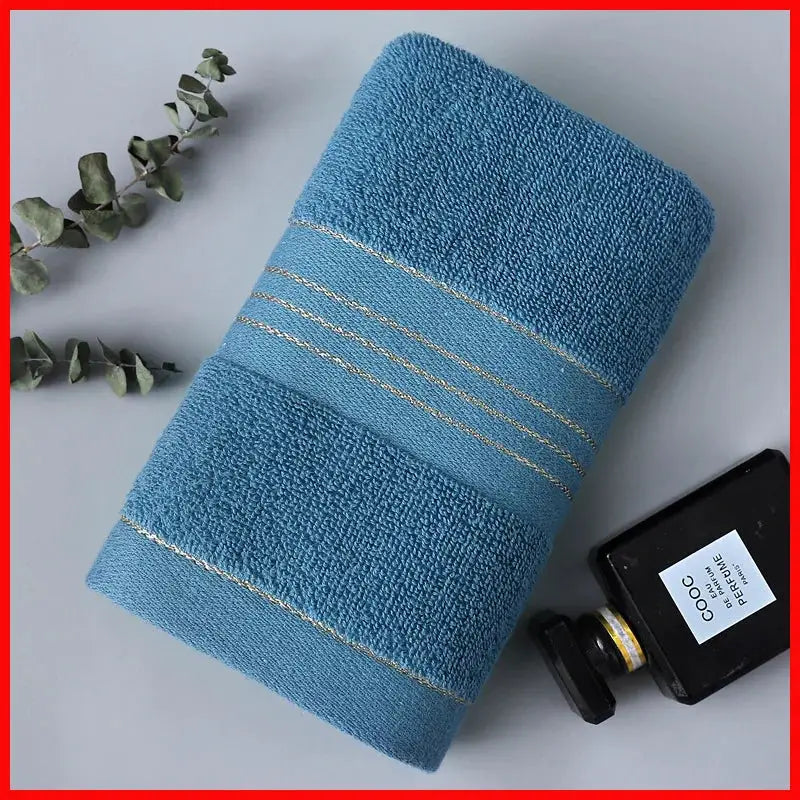 All Cotton Thickened Absorbent Jacquard Bath Towel And Face Towel Skin Friendly Pure Cotton Adult Towel