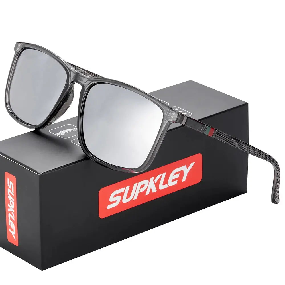 Supkley Sports Sunglasses For Men Polarized Lightweight Square Eyewear With TAC Lenses For All Day Comfort