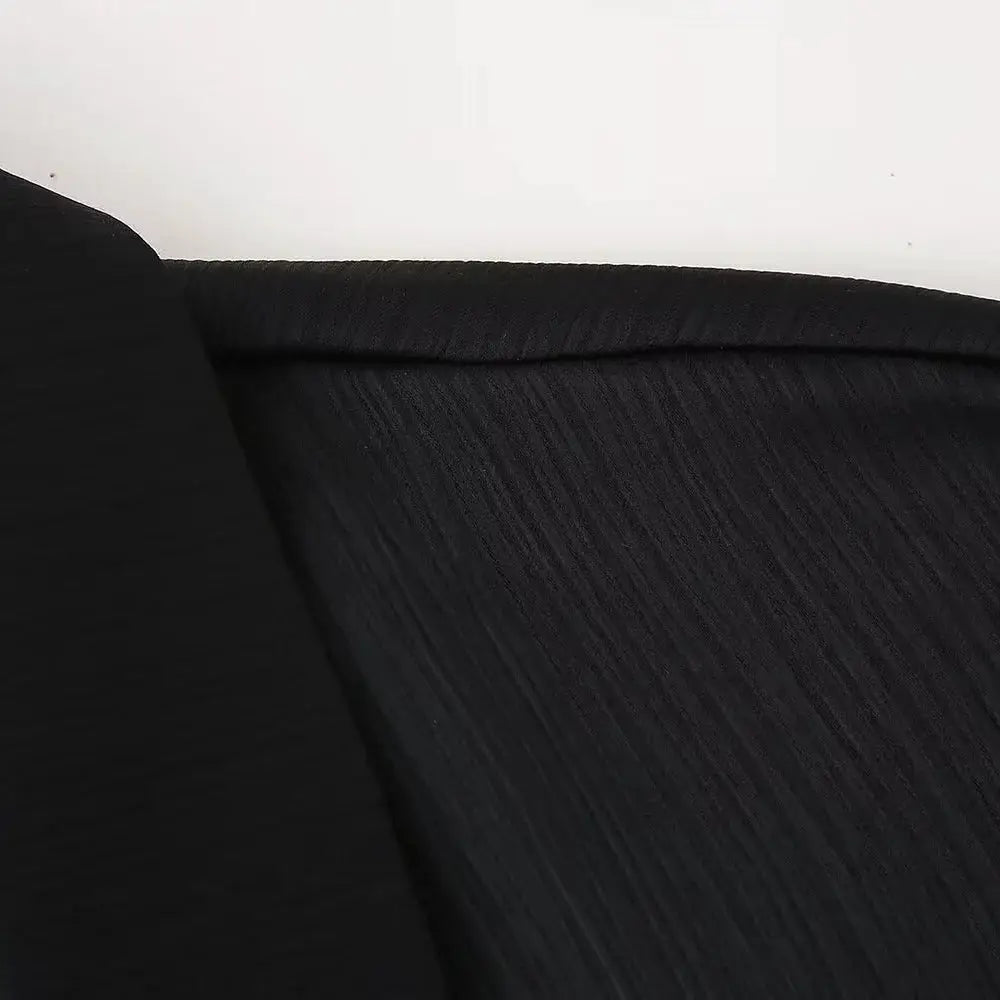European American Double Breasted Jacket Pants Set Wrinkle 2024 Spring