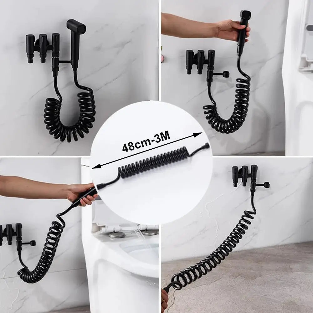 Flexible Retractable Shower Hose 1.5M To 3M For Shower Head Bidet