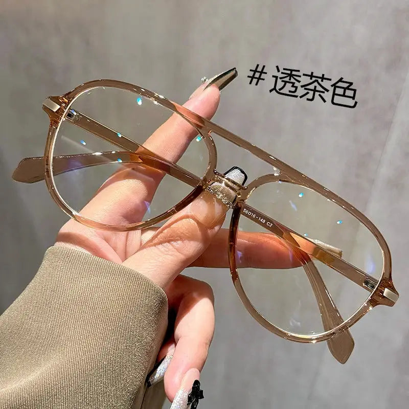 Pilot Large Frame Anti Blue Light Reading Glasses Unisex Lightweight Frames With High Definition Lenses