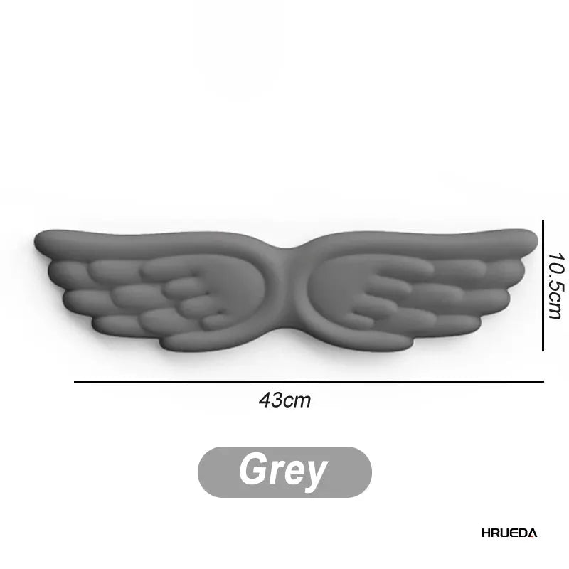 Angel Wing Memory Foam Wrist Rest and Mouse Pad Set for Keyboard and Laptop Ergonomic Non Slip Comfort