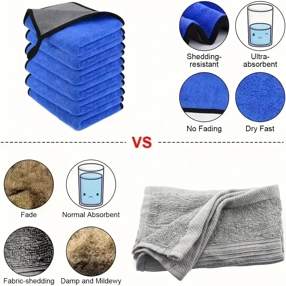 Simples Market microfiber car towels, blue 30x60 cm