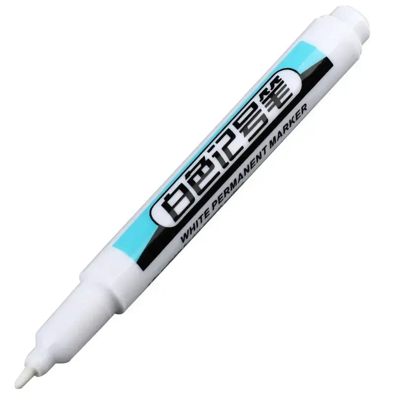White permanent marker pen by Simples Market with oil-based ink and 0.7/1.0/2.5mm tip