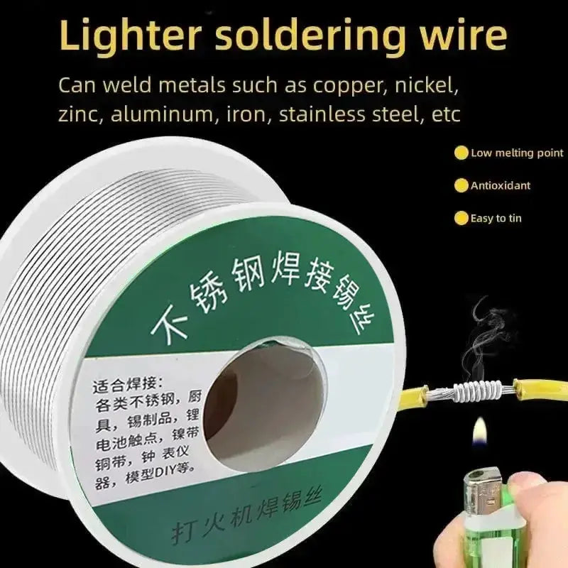 Rosin Core Solder Wire 0.8mm 1.0mm No Clean Flux 2.0 Percent Flux For Electronics DIY 20g 50g 100g