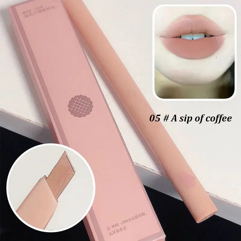 Dessert Lip Liner Automatic Rotating Waterproof Long Lasting No Color Outline Lip Liner Pen For Precise Lip Definition