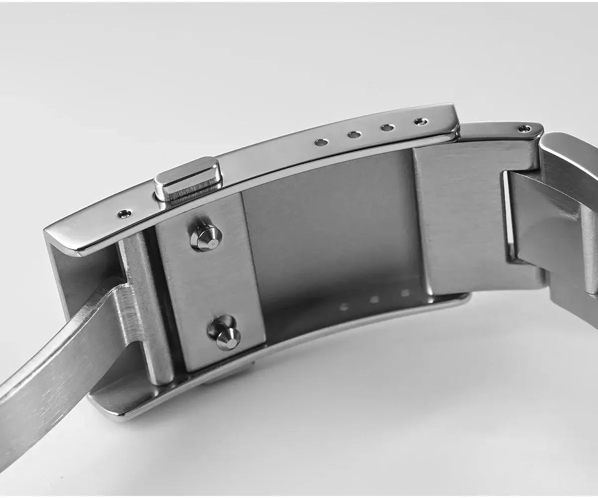 San Martin 40mm Water Ghost diver watch with stainless steel bracelet and deployment clasp