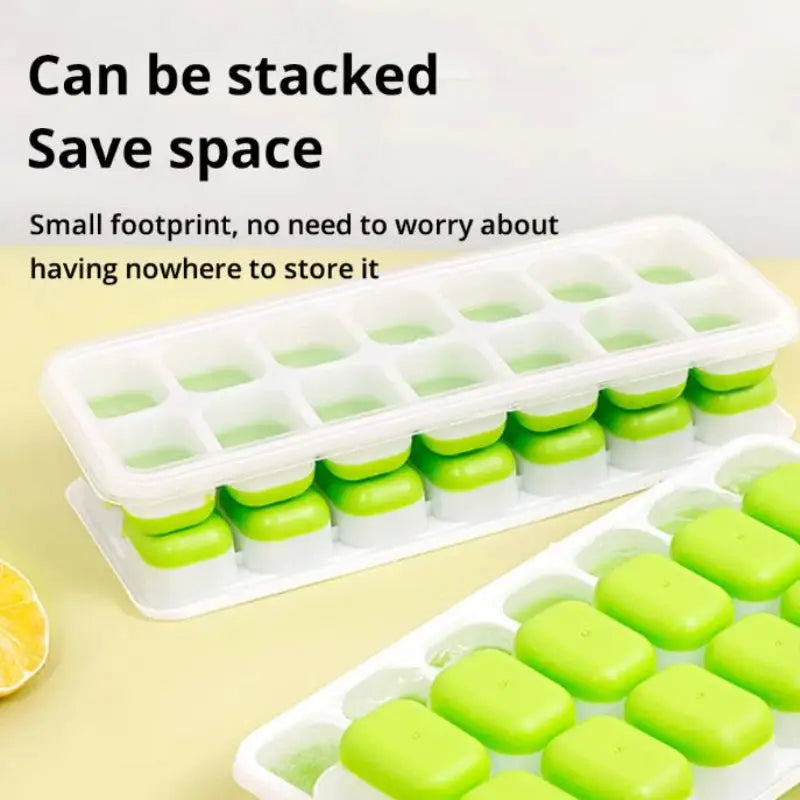 14 Grid Silicone Ice Cube Tray Square Mold Non Toxic Durable Ice Block Maker For Bars And Home Kitchen