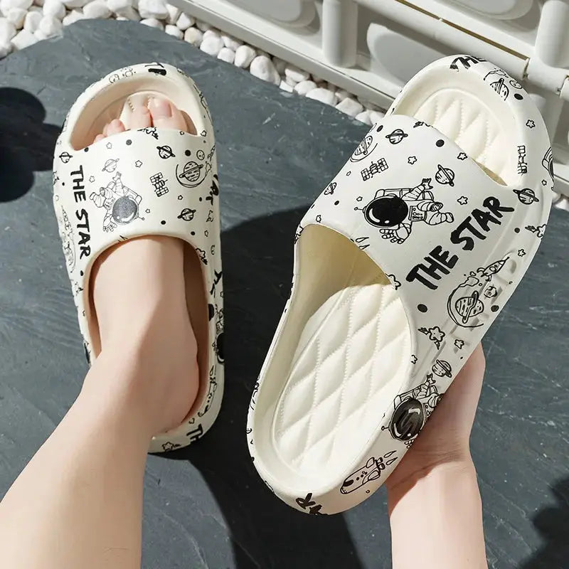 Unisex EVA Slippers Non Slip Indoor Outdoor Summer Footwear With Thick Platform Comfort