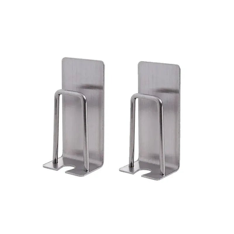 304 Stainless Steel Toothbrush And Shaver Cup Holder Wall Mounted Bathroom Accessories Set