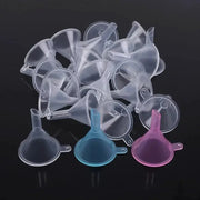 100 Pieces Plastic Small Funnels For Perfume And Essential Oils Mini Liquid Transfer Tools For Narrow Neck Bottles