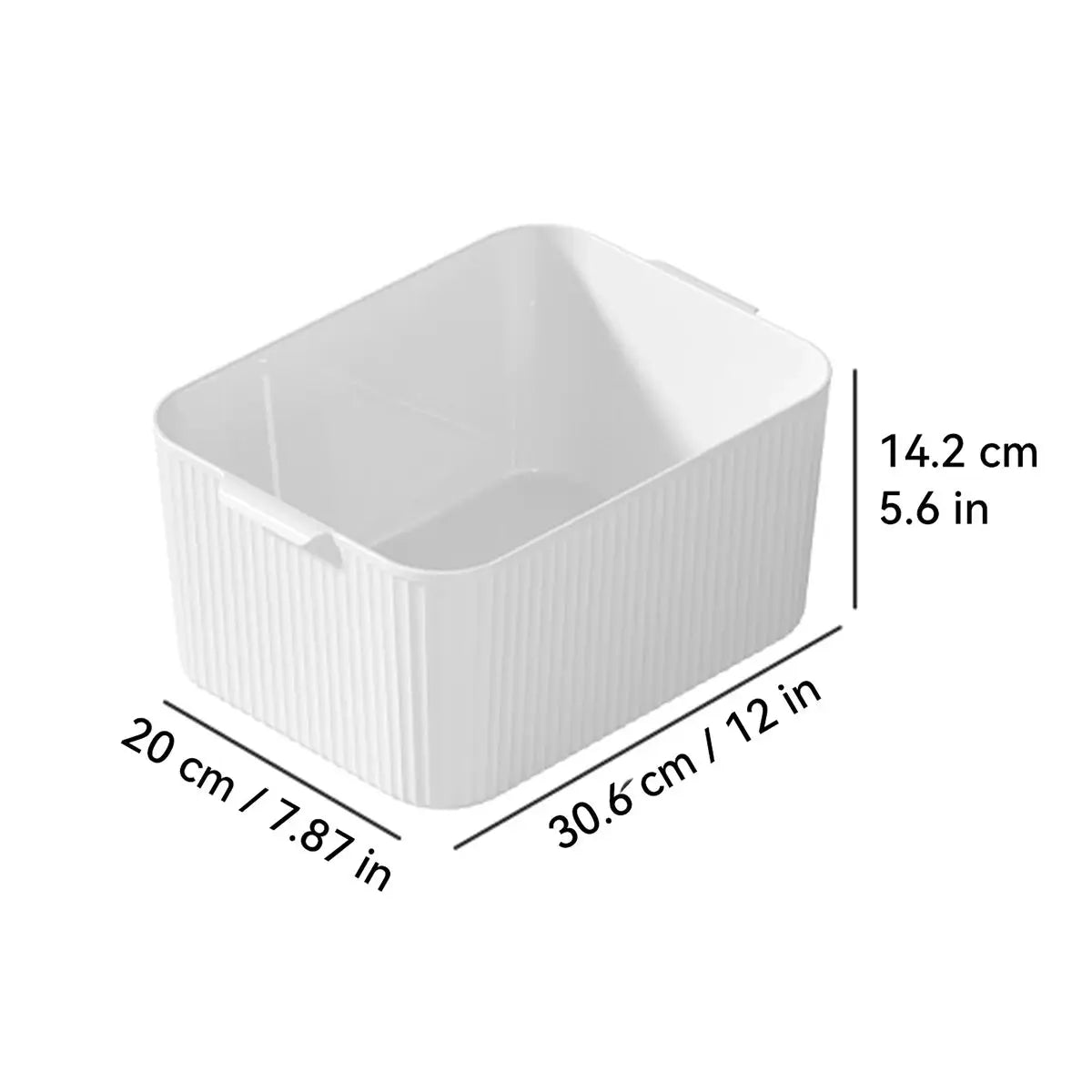 Worthbuy Multifunctional Plastic Storage Box With Handle Desktop Organizer For Kitchen Bathroom Food Cabinet