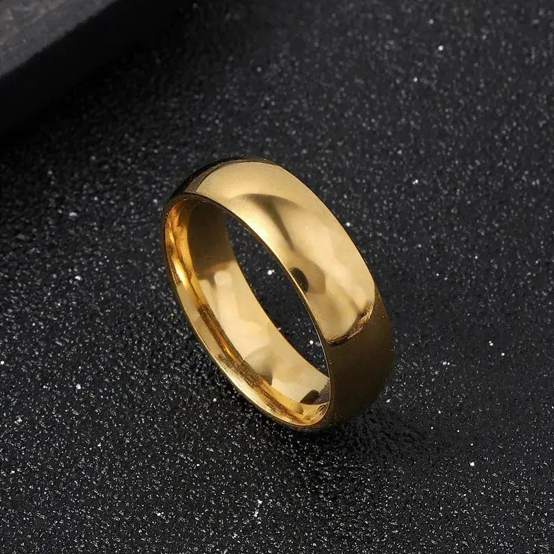 2mm Rose Gold Stainless Steel Ring For Women And Girls Minimalist Fashion Jewelry Gift