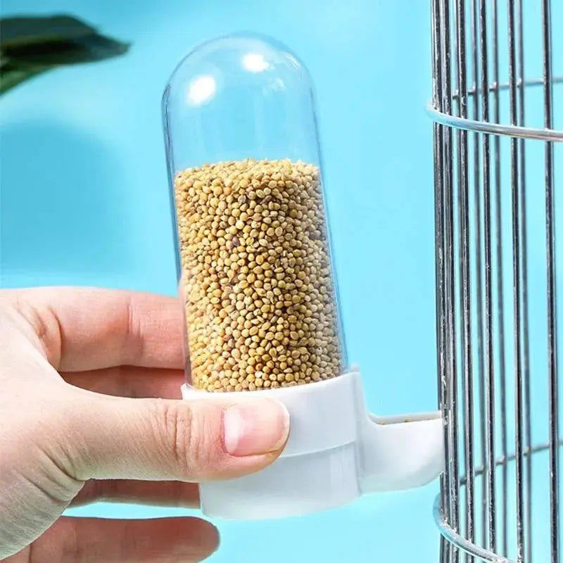 Hanging Pet Feeder And Water Dispenser For Birds Parrots Durable Non Toxic PP Plastic Cage Accessory