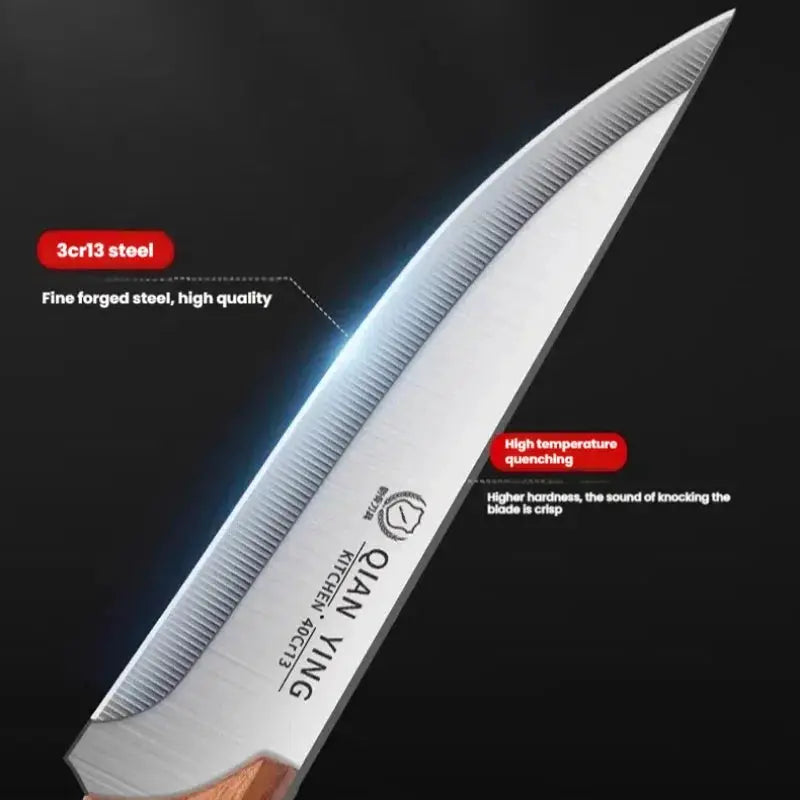 High Manganese Steel Butcher Knife for Boning and Pork Processing, Sheep Slaughtering, and Skinning Animals