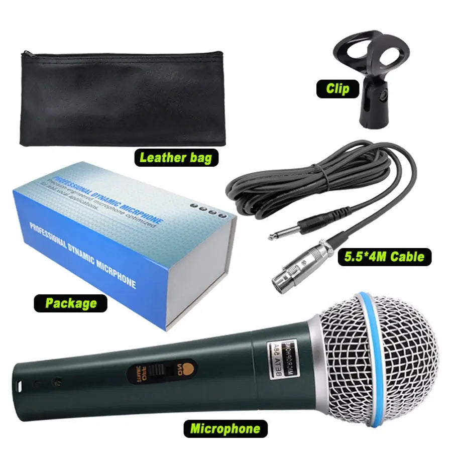 Wired Professional Dynamic Microphone For PC Karaoke And Live Streaming For Gaming Sound Room And Studio Use