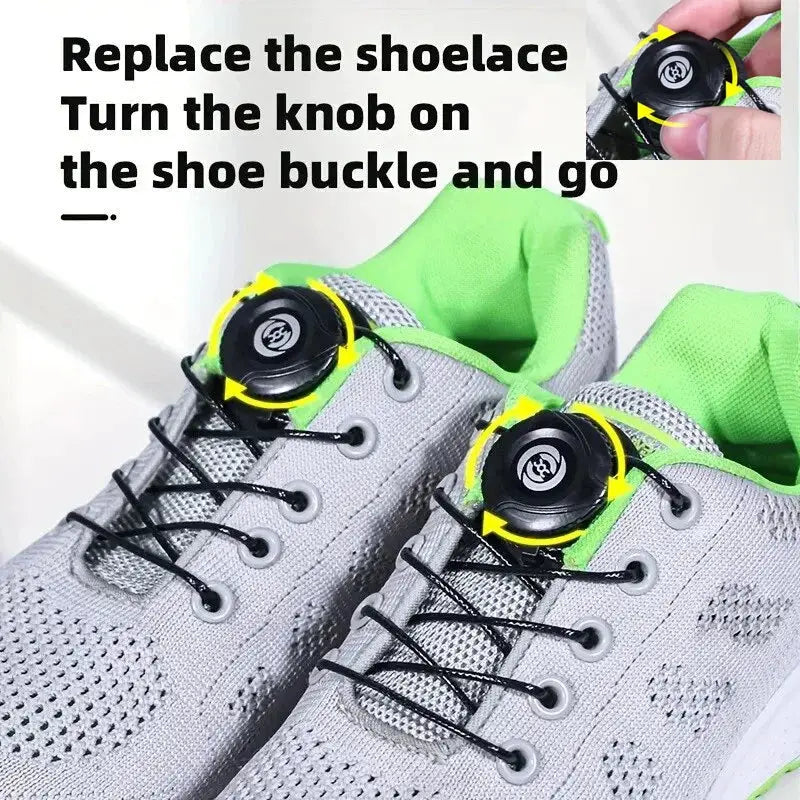 Automatic Shoelaces No Tie System With Swivel Buckle For Sneakers And Tennis Shoes 1 Pair