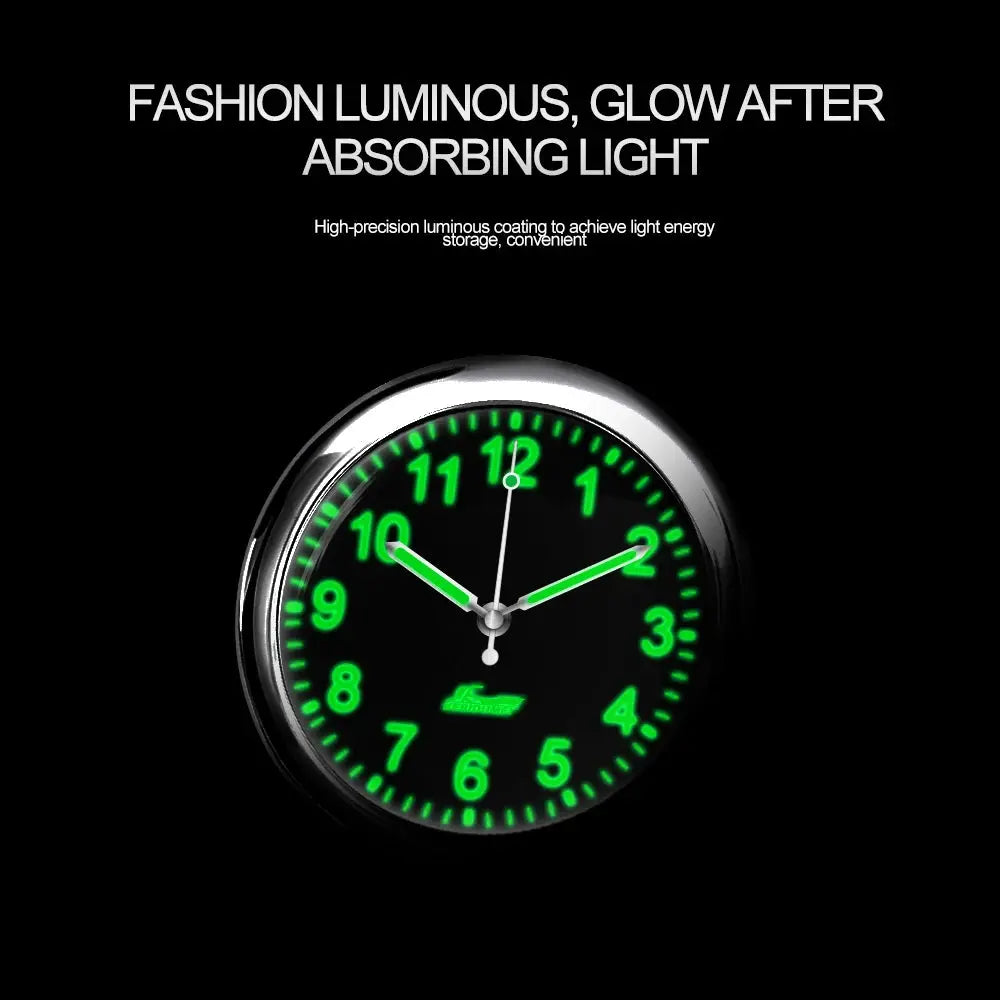 Car Clock Luminous Mini Digital Watch With Quartz Movement Stick On Interior Auto Ornament Gift