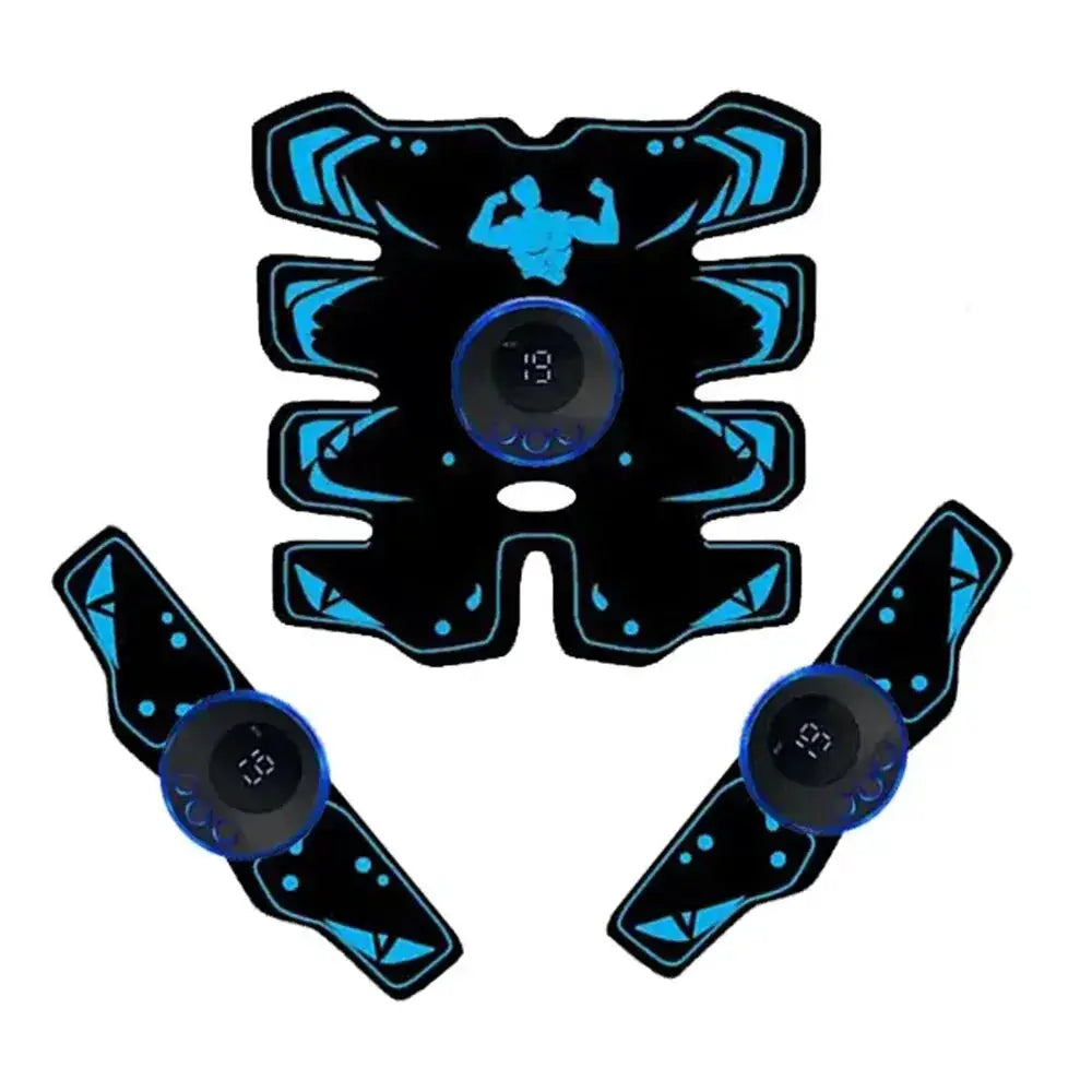 USB Rechargeable EMS Muscle Stimulator Three In One Trainer For Abs Arms And Feet Wireless Fitness Device
