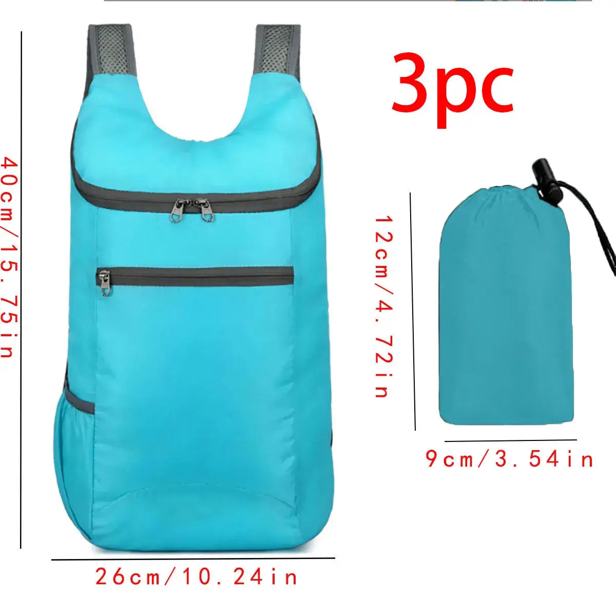 VoyagePro Weekend Travel Bag Foldable Waterproof Tear Resistant Backpack With Large Capacity