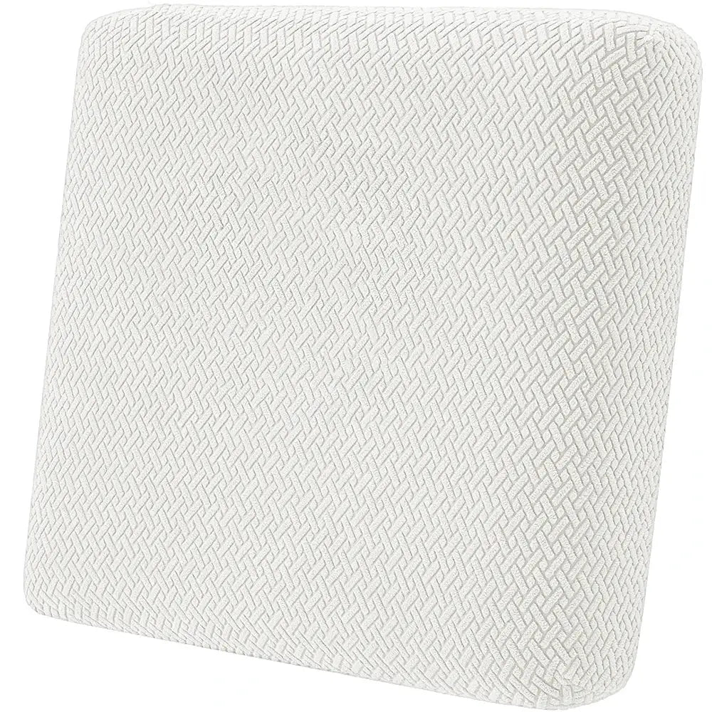 Simples Market Twill Jacquard cream patio sofa cover with elastic, anti-slip protection.