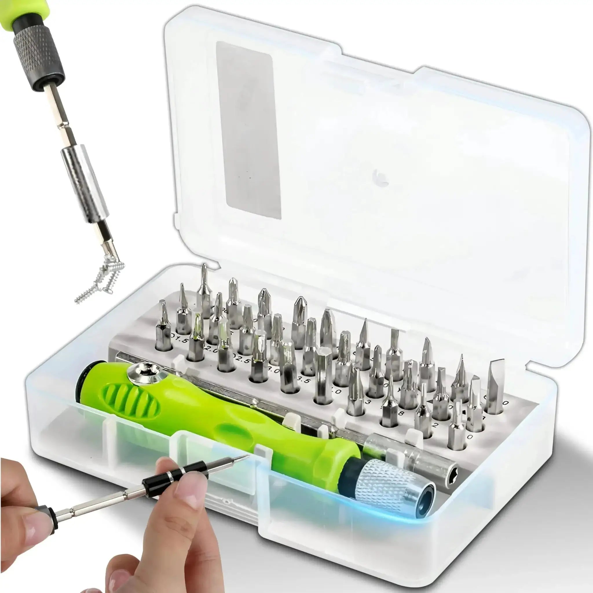 Mini 32 In 1 Precision Screwdriver Set Magnetic Bits for Phone Watch Glasses PC Electronics Repair Tool Kit