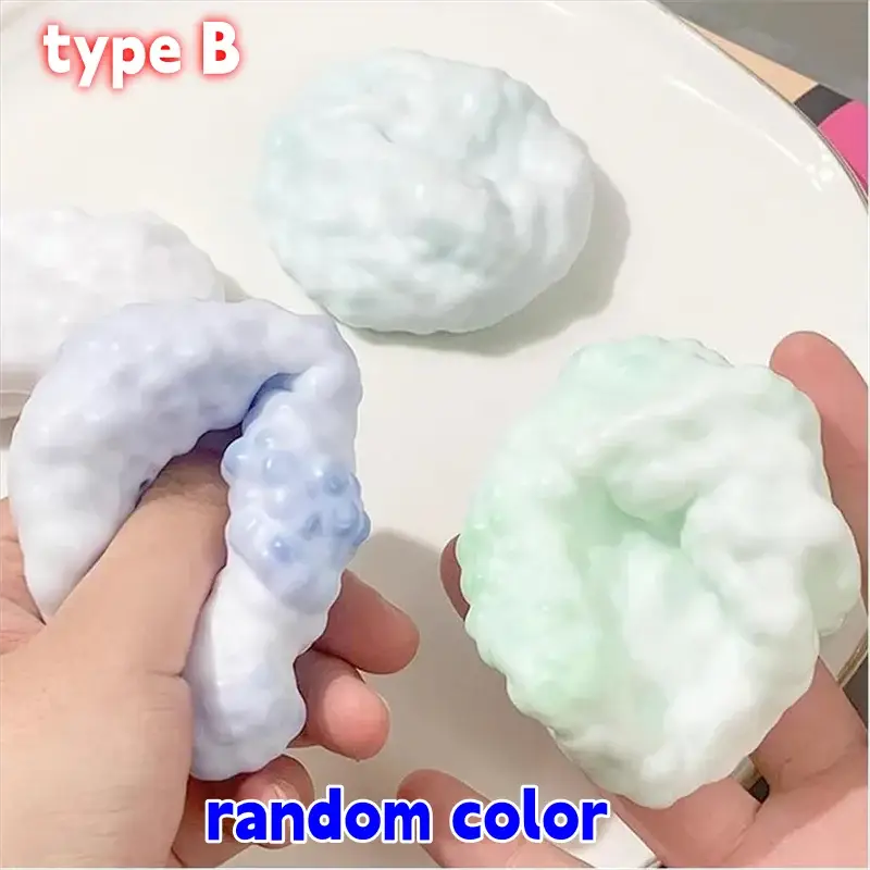 Shapeable Vacuum Squishies Sand Ball Noisy Grape Stress Ball Desktop Squeezing And Soothing Gift
