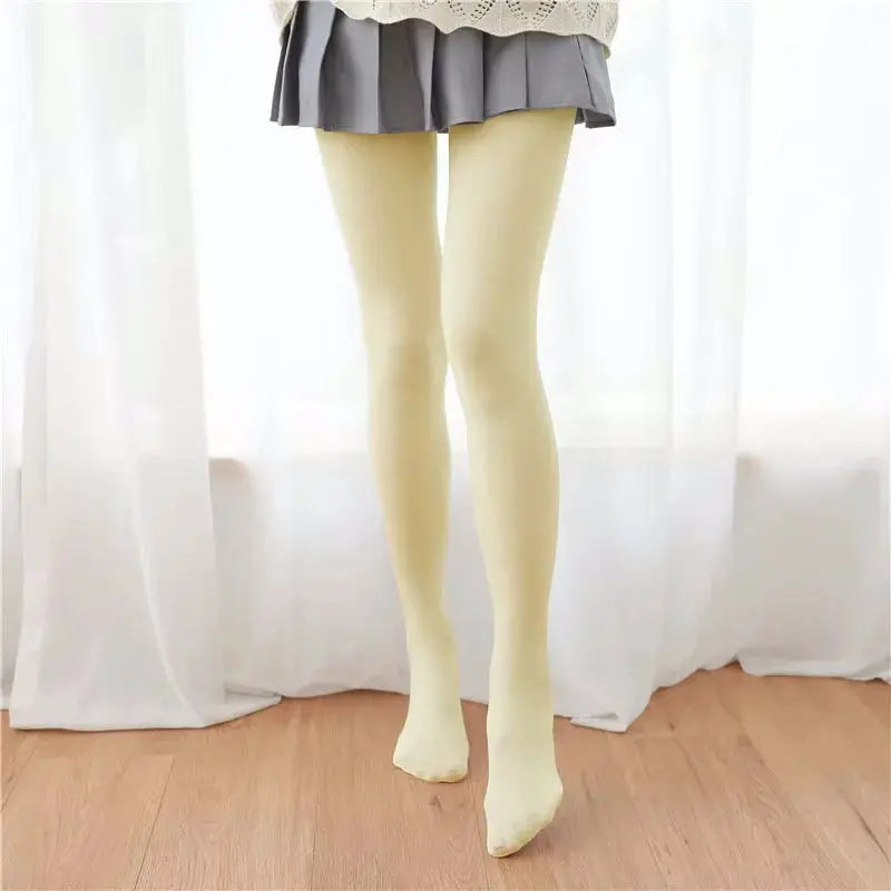 SilkNest Milk White Silk Pantyhose for Women Breathable Antibacterial Comfort Daily Wear and Dance