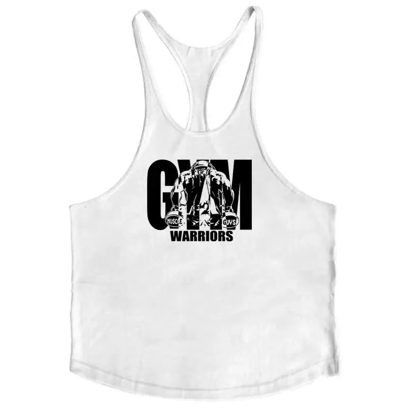 VitalPeak Gym Tank Top Y Back Sleeveless Vest Breathable Cotton Fitness Shirt For Full Range Of Motion