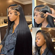 100 Percent Malaysia Remy Human Hair Lace Front Wig 13x6 Bone Straight 30 Inch 13x4 Lace Frontal Wig