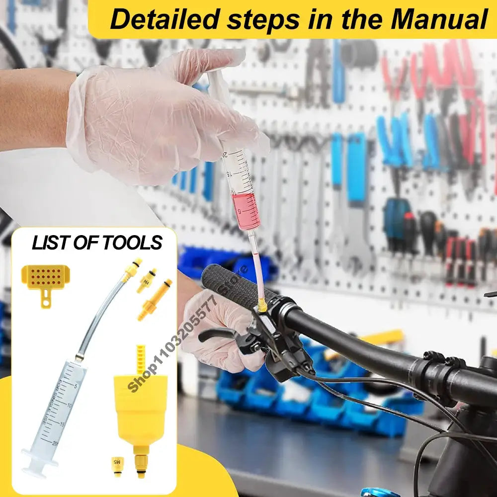 60-120ML Bicycle Brake Oil Bleed Kit For Shimano Tektro Avid MTB And Road Bikes Brake Repair Tool