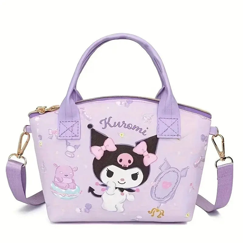 Sanrio Cinnamoroll Hello Kitty Tote Bag With Kuromi And My Melody Prints Versatile Shoulder Bag