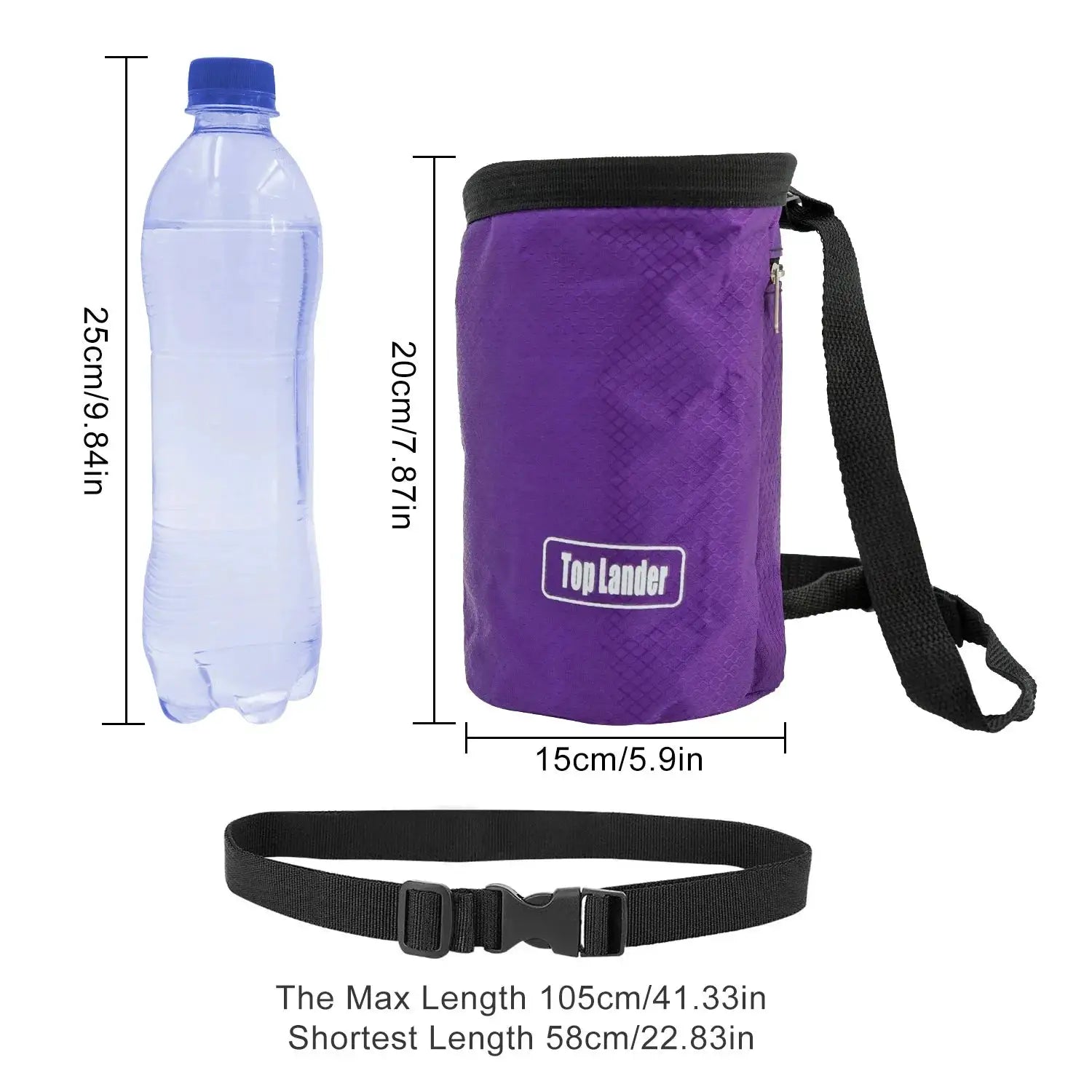Magnesia Sack Chalk Bag With Waterproof Pocket For Rock Climbing Outdoor Bouldering And Weight Lifting