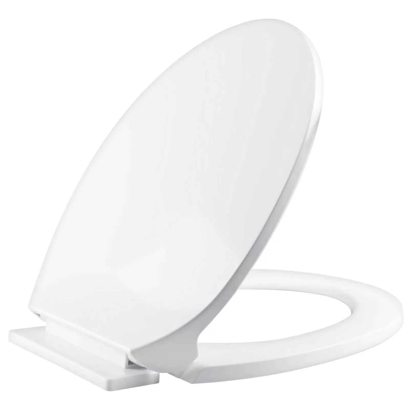 Simples Market white O-shaped toilet seat with slow-close lid