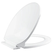 Simples Market white O-shaped toilet seat with slow-close lid