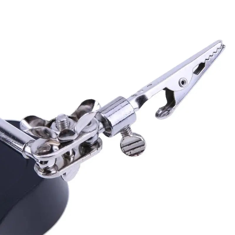 Desktop Welding Magnifier Loupe With LED Light Third Hand Clamp For Soldering And Electronics Inspection
