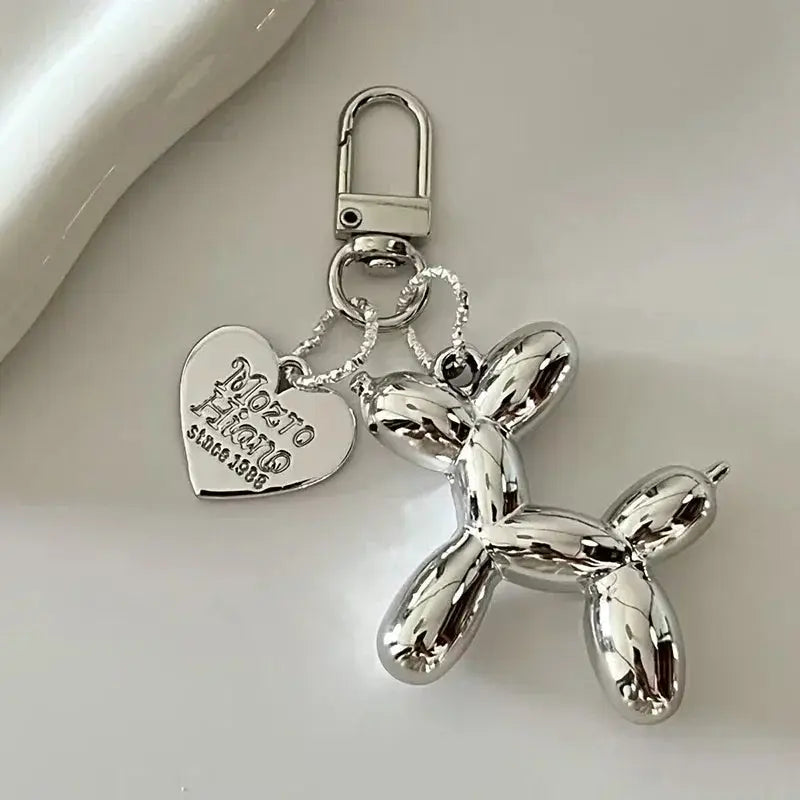 Y2K Balloon Dog Keychain Insta Style Cute Phone Chain Bag Pendant Accessory For Girls New