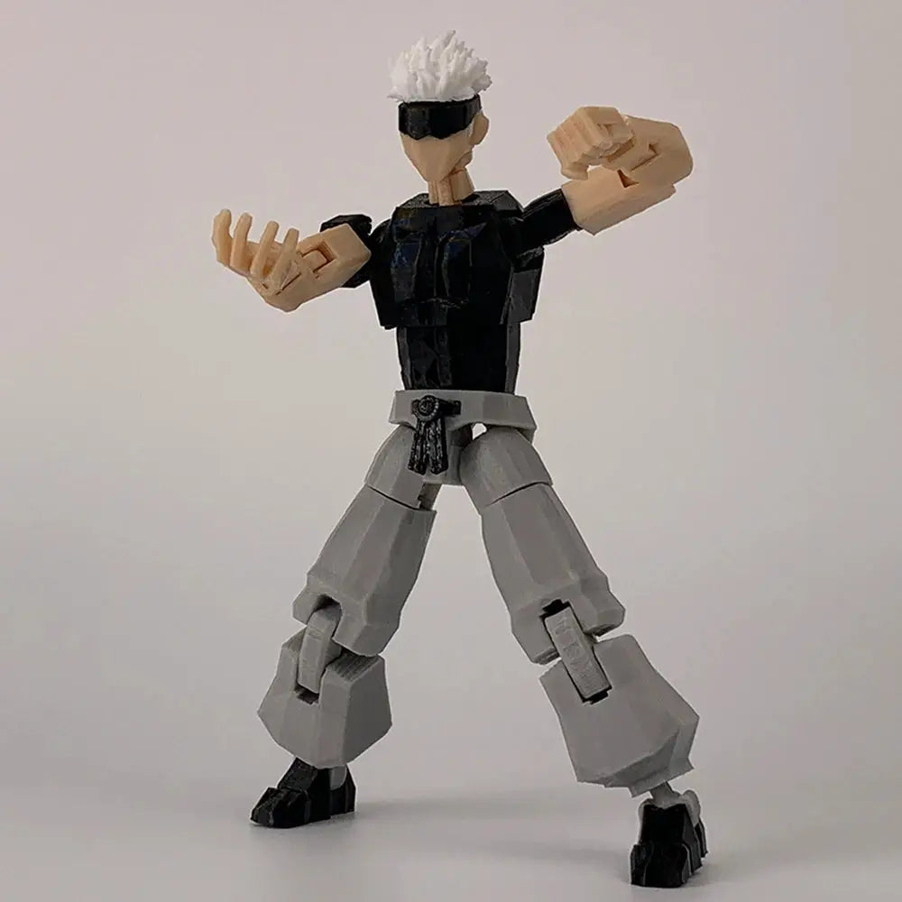 3D Printed Jujutsu Kaisen Gojo Satoru Action Figure Multi Jointed Shapeshift Display Model Collectible Gift