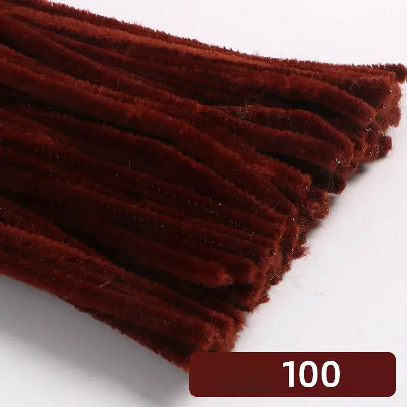 100 Count 30cm Chenille Stems Pipe Cleaners For Kids Crafts Educational Toys Colorful Bulk DIY Craft Supplies