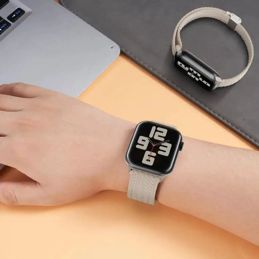 Strap For Apple watch band 46mm 45mm 44mm 49mm 40mm 41mm 42mm Braided loop correa bracelet iWatch series 10 8 9 7 5 2030