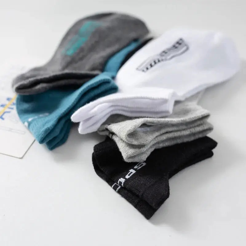 Men's Cotton Ankle Socks 10 Pairs Breathable Mesh Sports Everyday Casual Athletic Thin Cut Plus Size 39-48