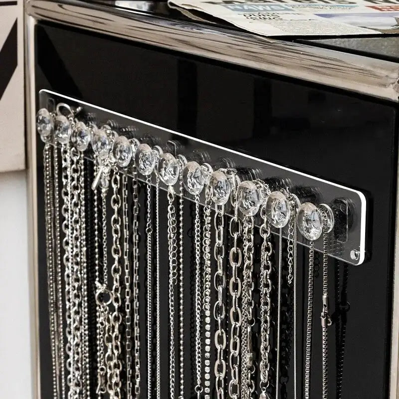 Acrylic Necklace Hanger Wall Mounted Jewelry Organizer For Necklaces And Bracelets 2051
