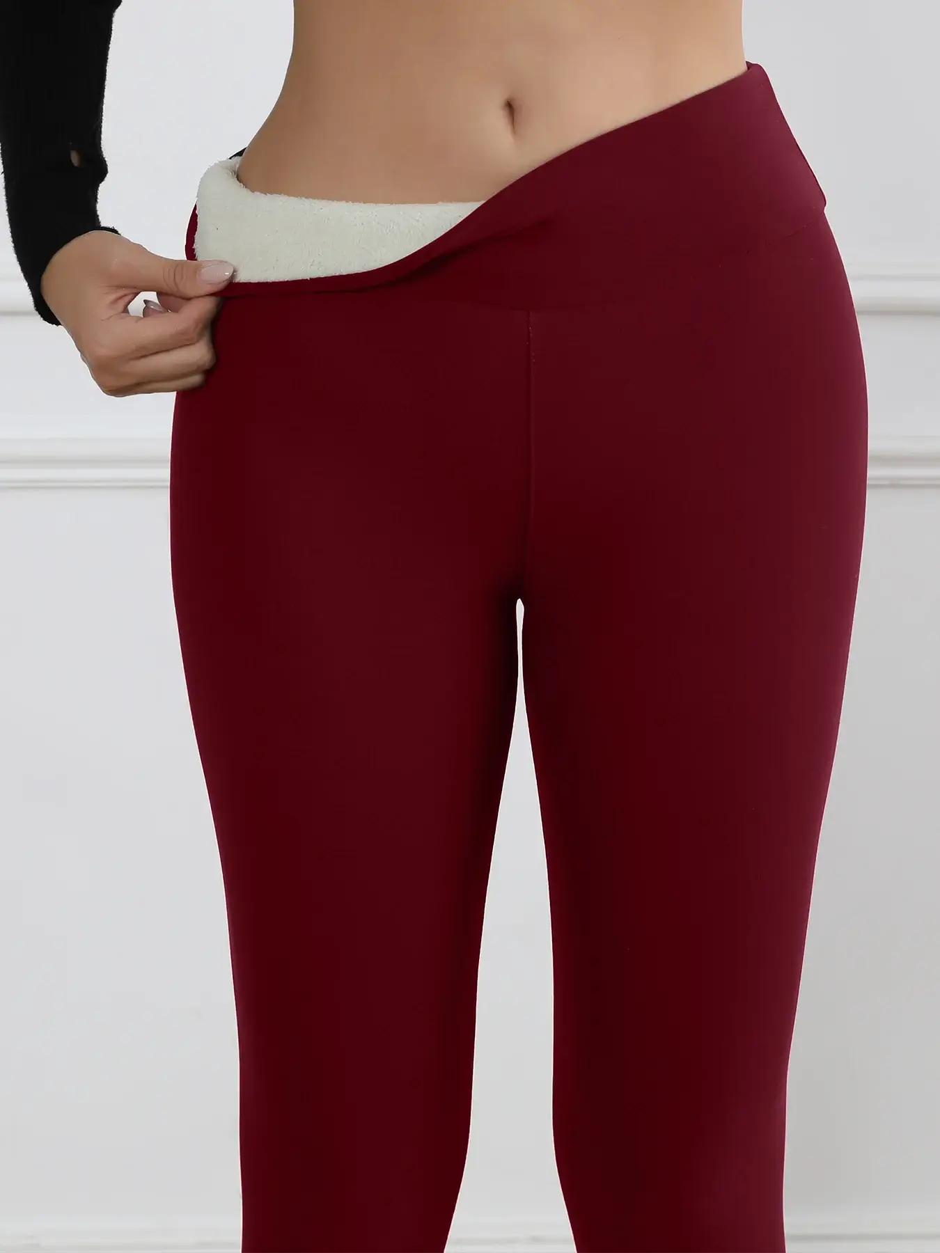 CozyNest Fleece Leggings For Women High Waisted Thermal Tights With Tummy Control For Winter Warmth