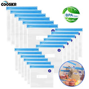 Reusable Vacuum Sealer Bags BPA Free Food Storage Zipper Bags 10Pcs 30Pcs