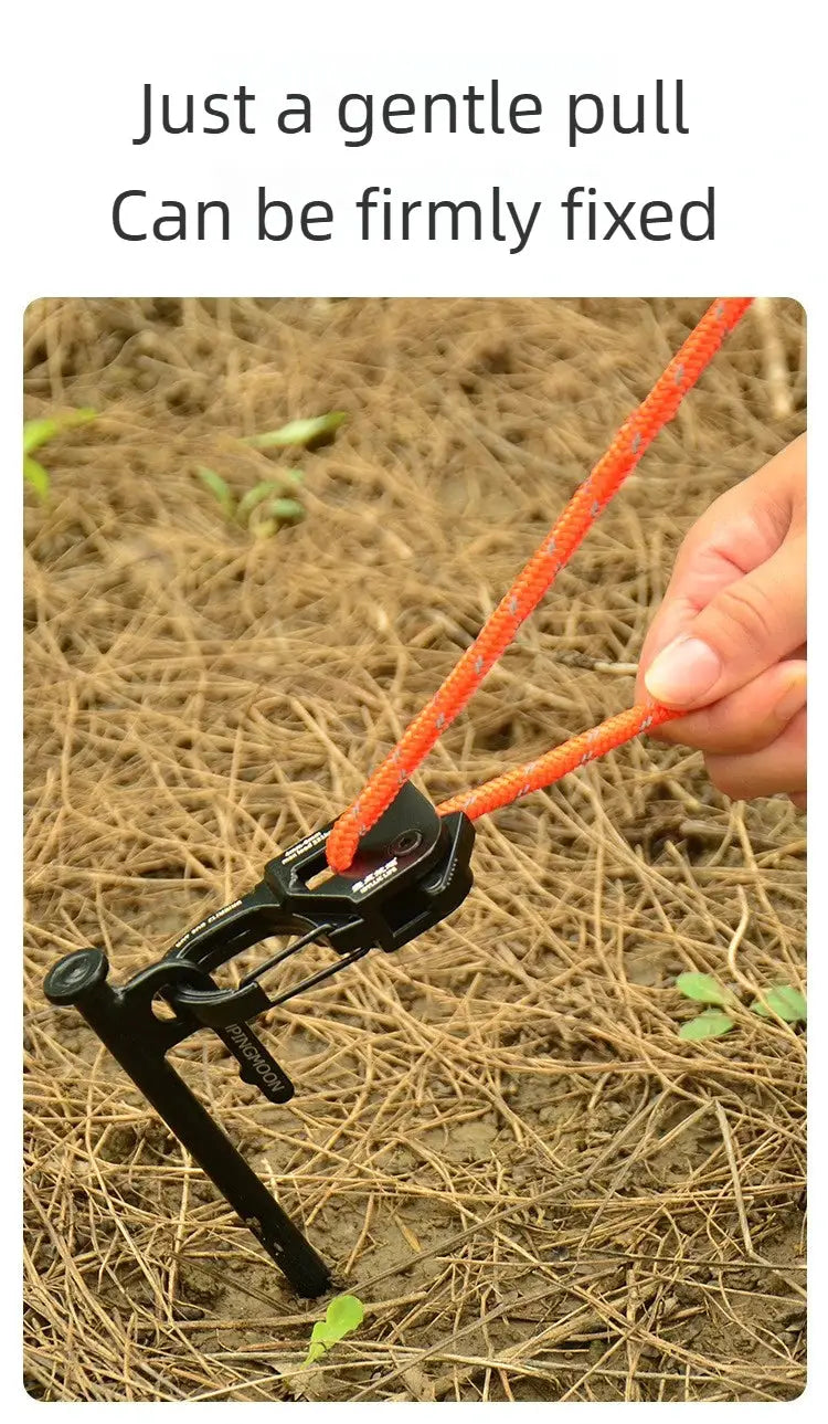 Simples Market aluminum tent rope tensioner with self-lock adjuster, anti-slip tarp tightener for 2–10mm rope