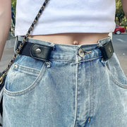 FlexWear Buckle Free Elastic Waist Belt For Women And Men Adjustable Stretch Invisible Belt Comfort