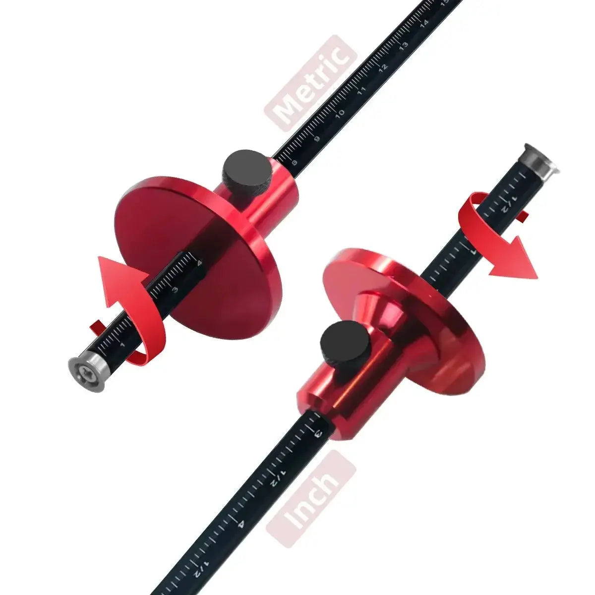 TimberCraft Woodworking Scriber And Marking Tool With Inch And MM Scale For Precise Parallel Lines And Mortise Layout