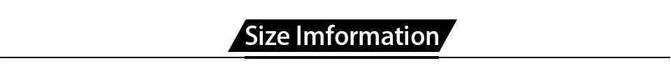 Size Information banner for Vensslim Men’s Sauna Suit product listing